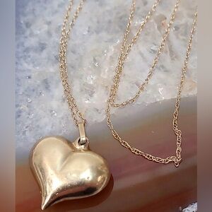 Set of 2 Solid 10K Yellow Gold Marked & Tested Necklaces